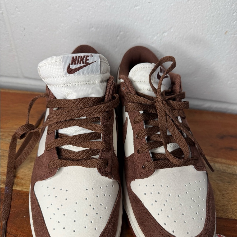 Nike Chocolate Brown and White Sneakers